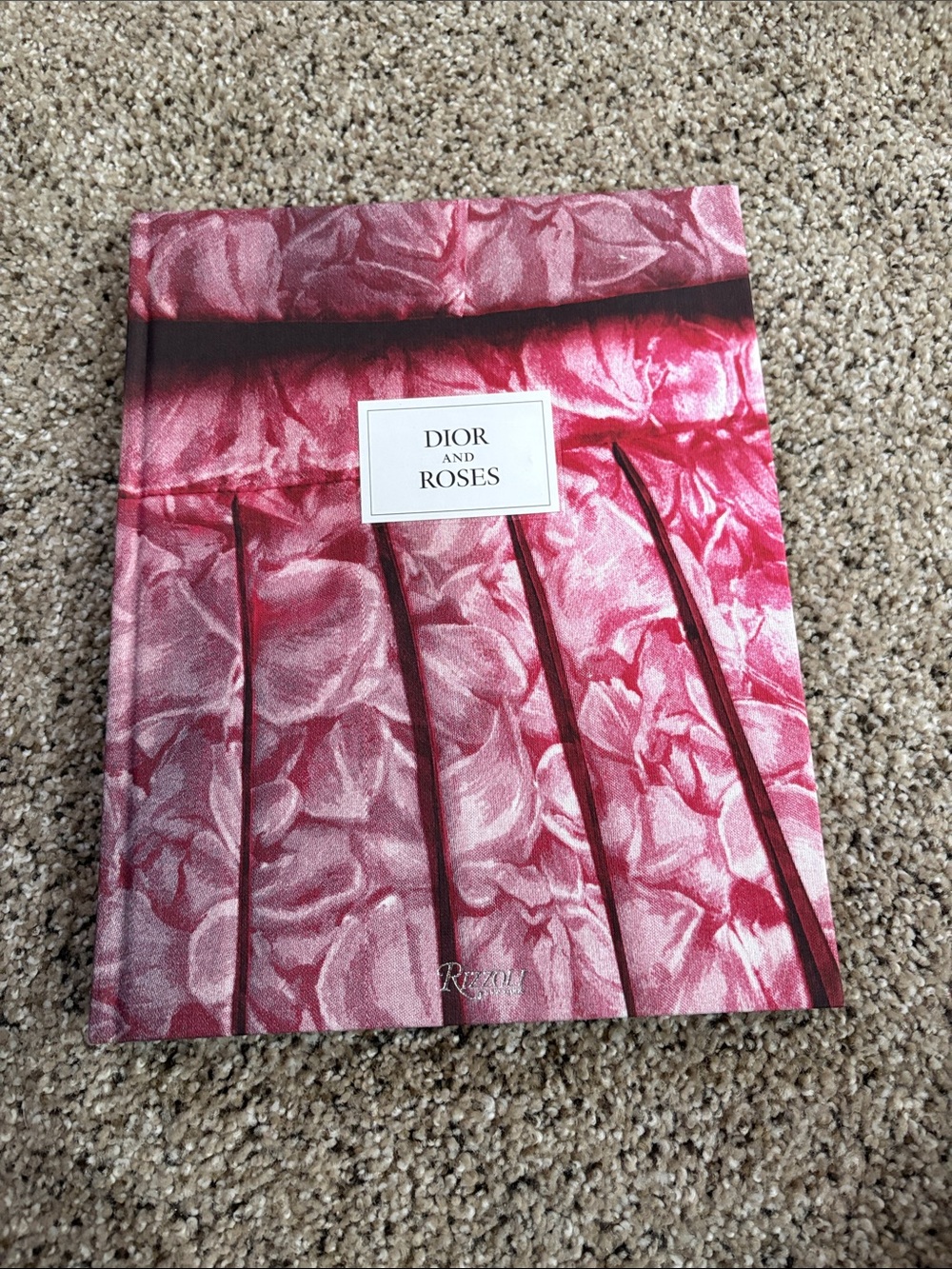 Dior Pink and Deep Rose Floral Hardcover Book